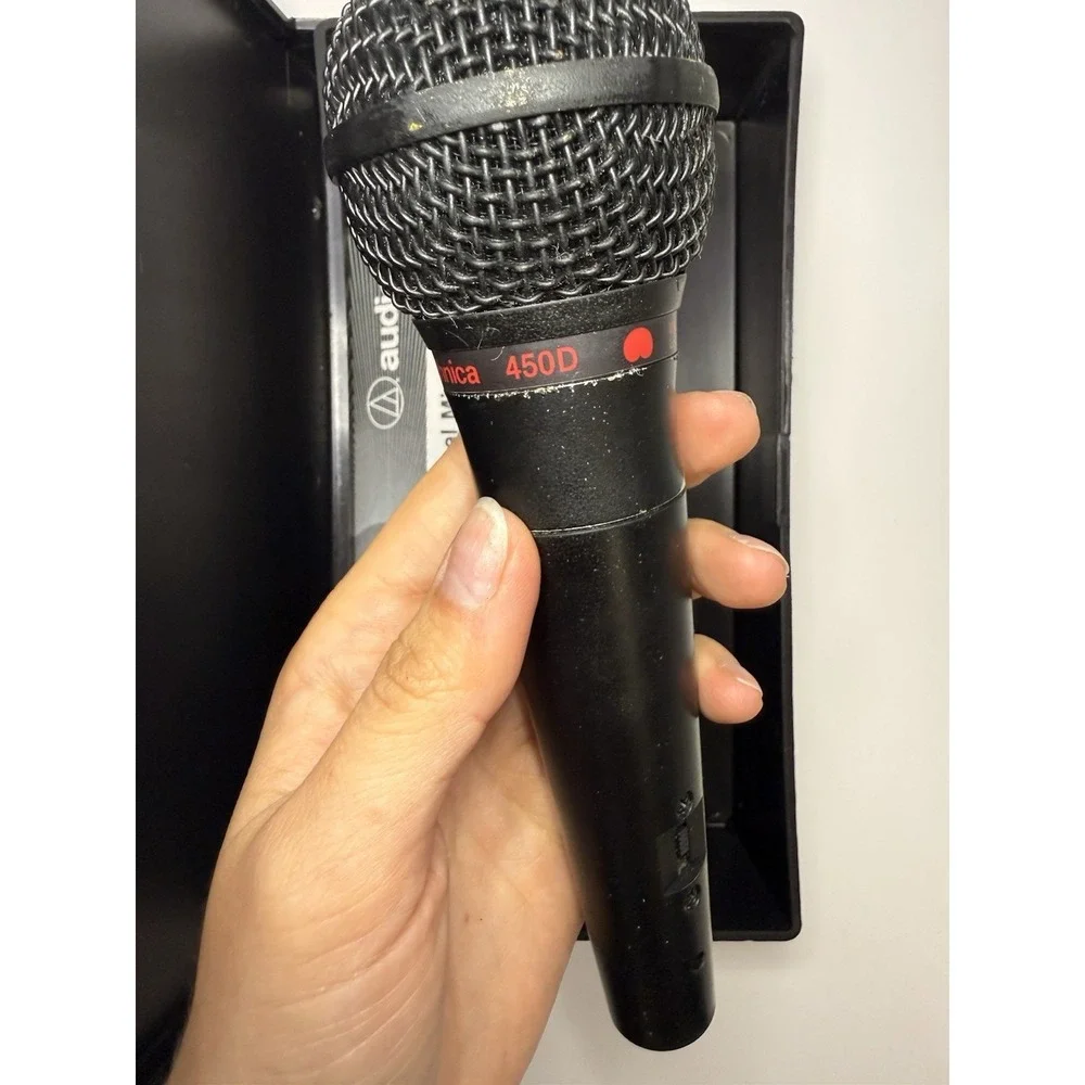 🎤 Audio-Technica 450D Dynamic Vocal Microphone – With Case & Manual – Untested